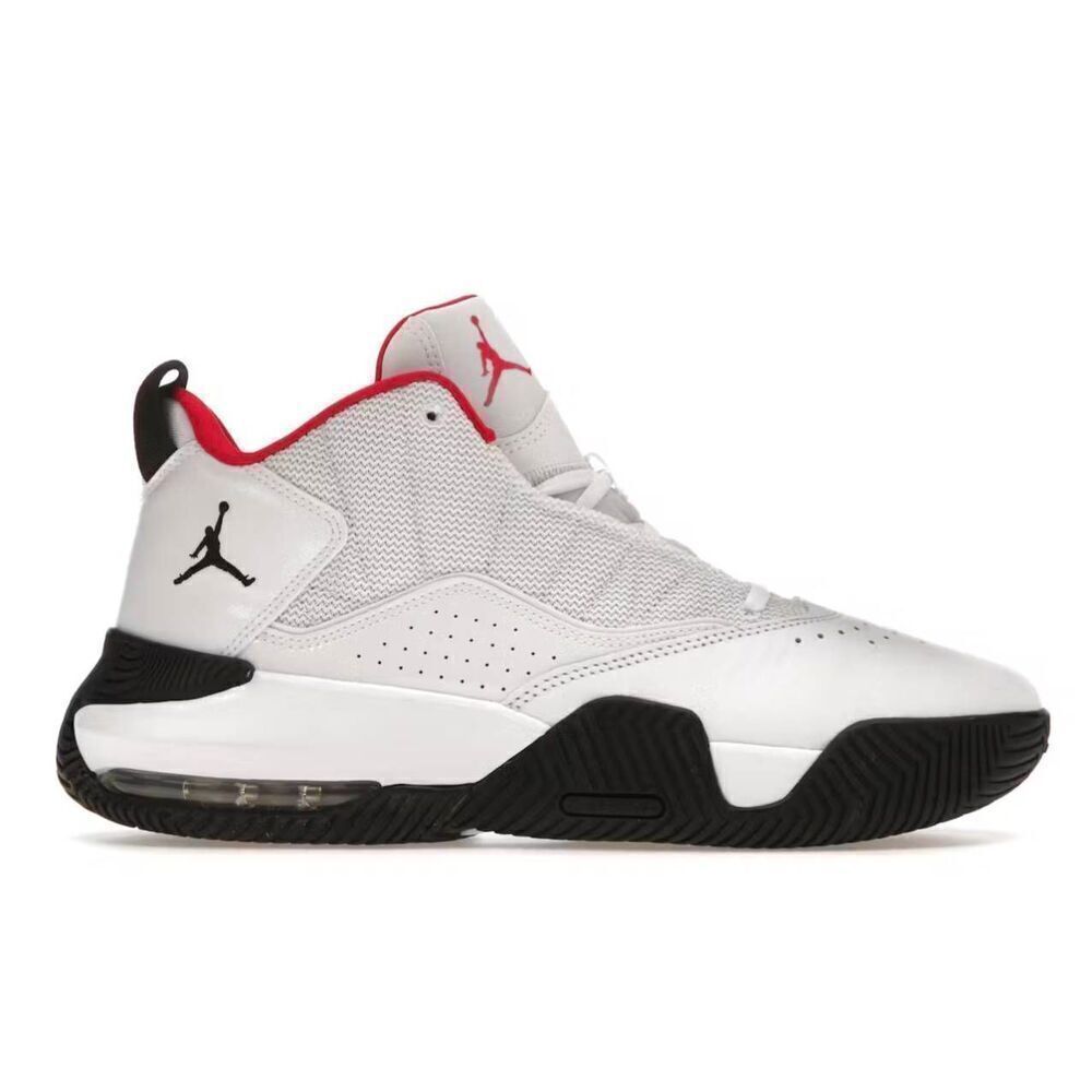 NIKE Air Jordan Stay Loyal "White Red Black' Sneakers Size 7Y